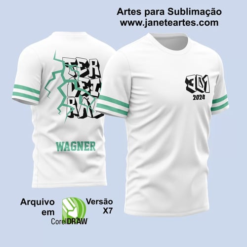 Arte Vetor Camisa Terceirão 2024 Raio Branca