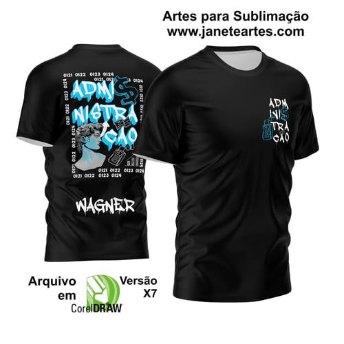 Arte Vetor Camisa Formandos Administração Arte Vetor Camisa Formandos Administração