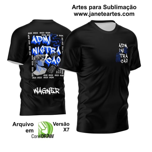 Arte Vetor Camisa Formandos Administração Arte Vetor Camisa Formandos Administração