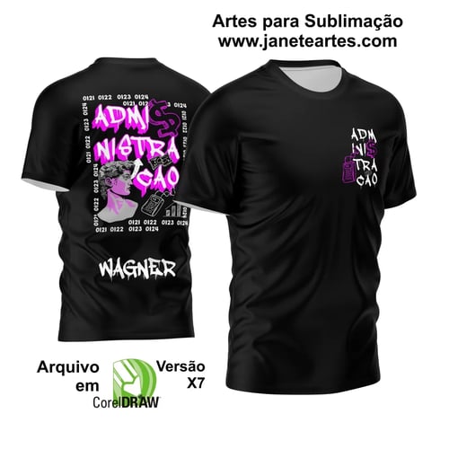Arte Vetor Camisa Formandos Administração Arte Vetor Camisa Formandos Administração
