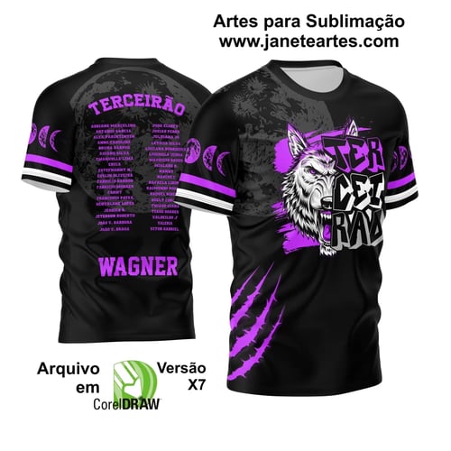 Arte Vetor Camisa Terceirão 2024 Lobo Branco