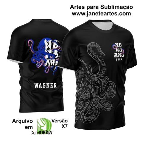 Arte Vetor Camisa Nono Ano 2024 Polvo