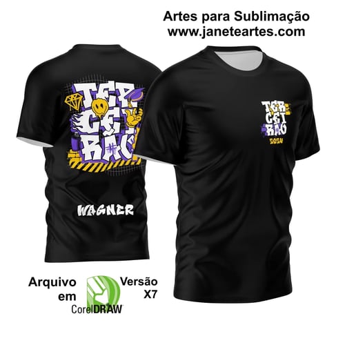 Arte Vetor Camisa Terceirão 2024 Mão Jogando Chapéu