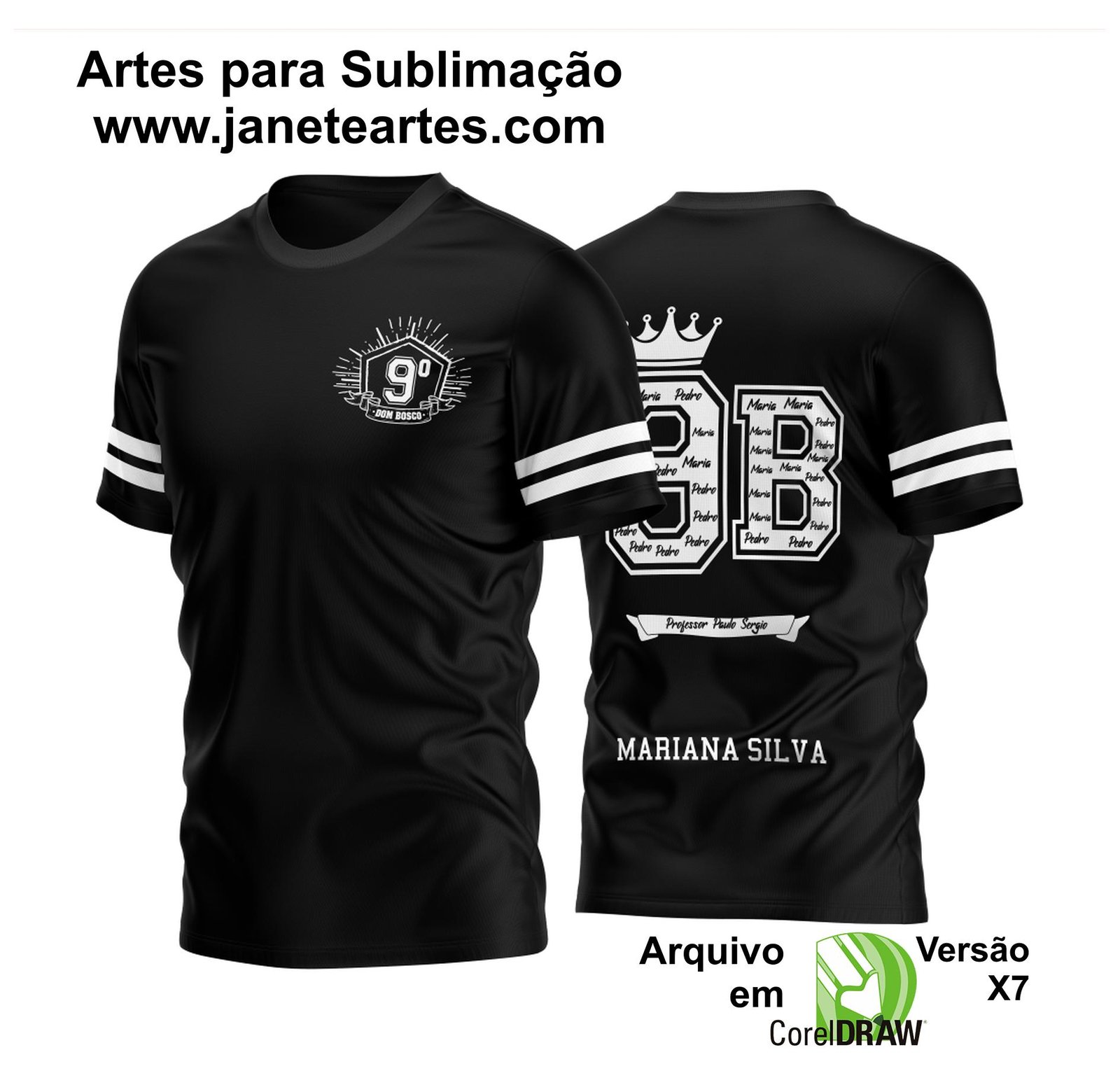 Arte Camisa Formando Nono Ano