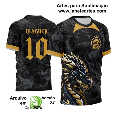 Arte Vetor Camisa InterClasse 2024 Dragão