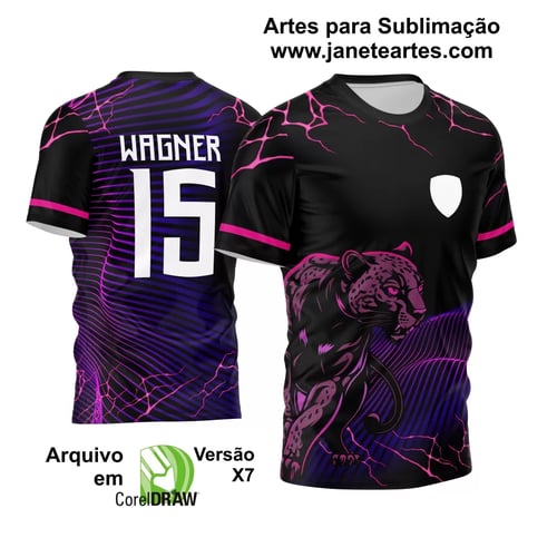 Arte Vetor Camisa InterClasse 2024 Pantera Negra Ondas