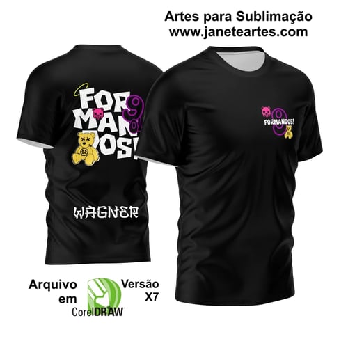 Arte Vetor Camisa Formandos 2024 Urso Arte Vetor Camisa Formandos 2024 Urso