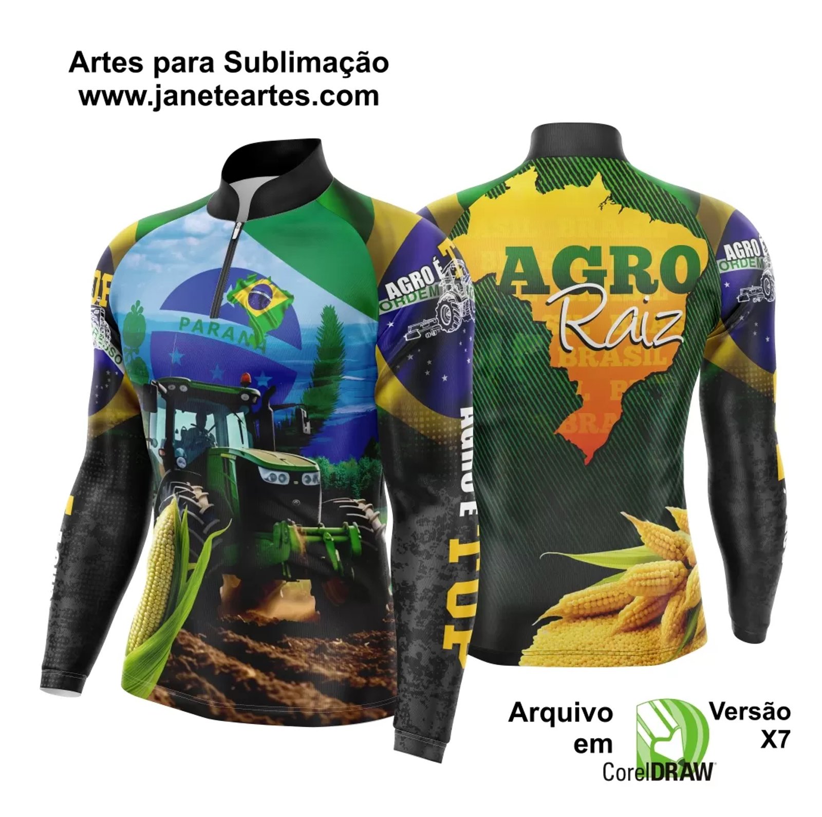 Arte Vetor Camisa Agro 2024 Café do Brasil - Brasil e Agro