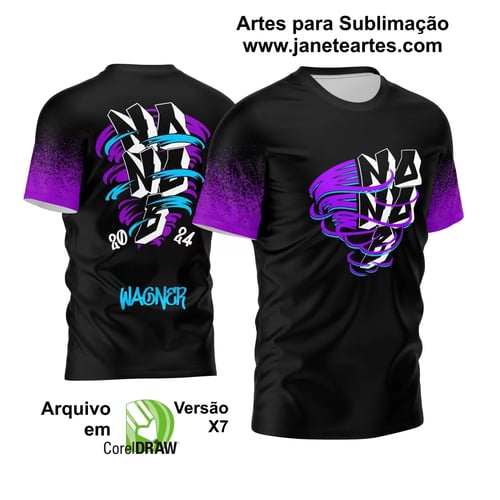 Arte Vetor Camisa Nono Ano 2024 Furacão