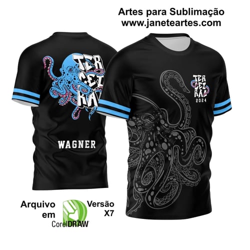 Arte Vetor Camisa Terceirão 2024  Polvo