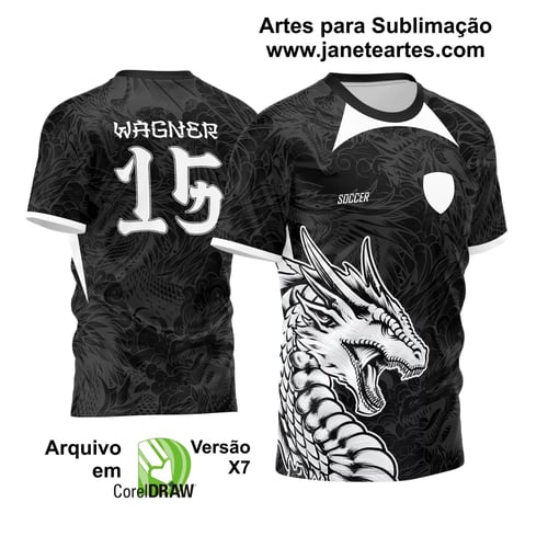 Arte Estampa Camisa InterClasse 2024 Dragão