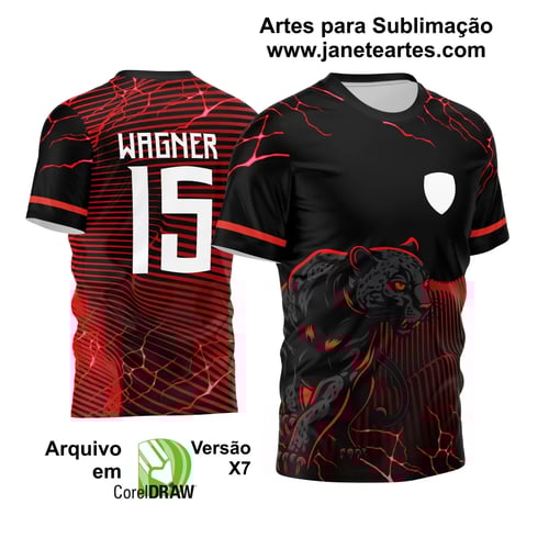 Arte Vetor Camisa InterClasse 2024 Pantera Negra Ondas