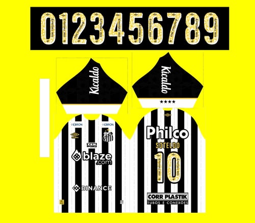 Arte Camisa Reserva Santos 2023 - 2024