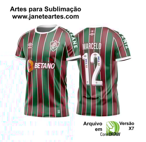 Arte Camisa Titular Fluminense 2023 - 2024