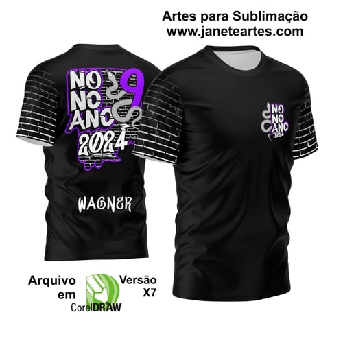 Arte Vetor Camisa Nono Ano 2024 Grafite Cobra Arte Vetor Camisa Nono Ano 2024 Grafite Cobra