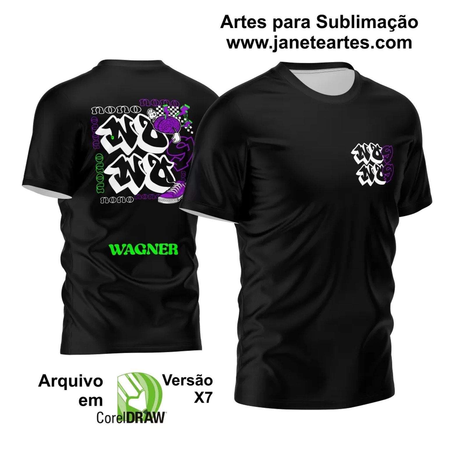 Arte Vetor Camisa Nono Ano 2024