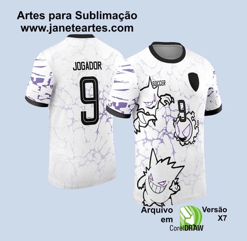 Arte Vetor Camisa InterClasse 2024 Fantasmas Pokemon