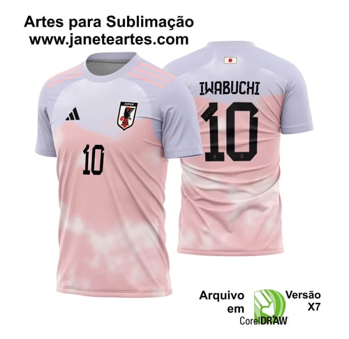 Arte Vetor Camisa de Time Japão Feminino Reserva 2023-24