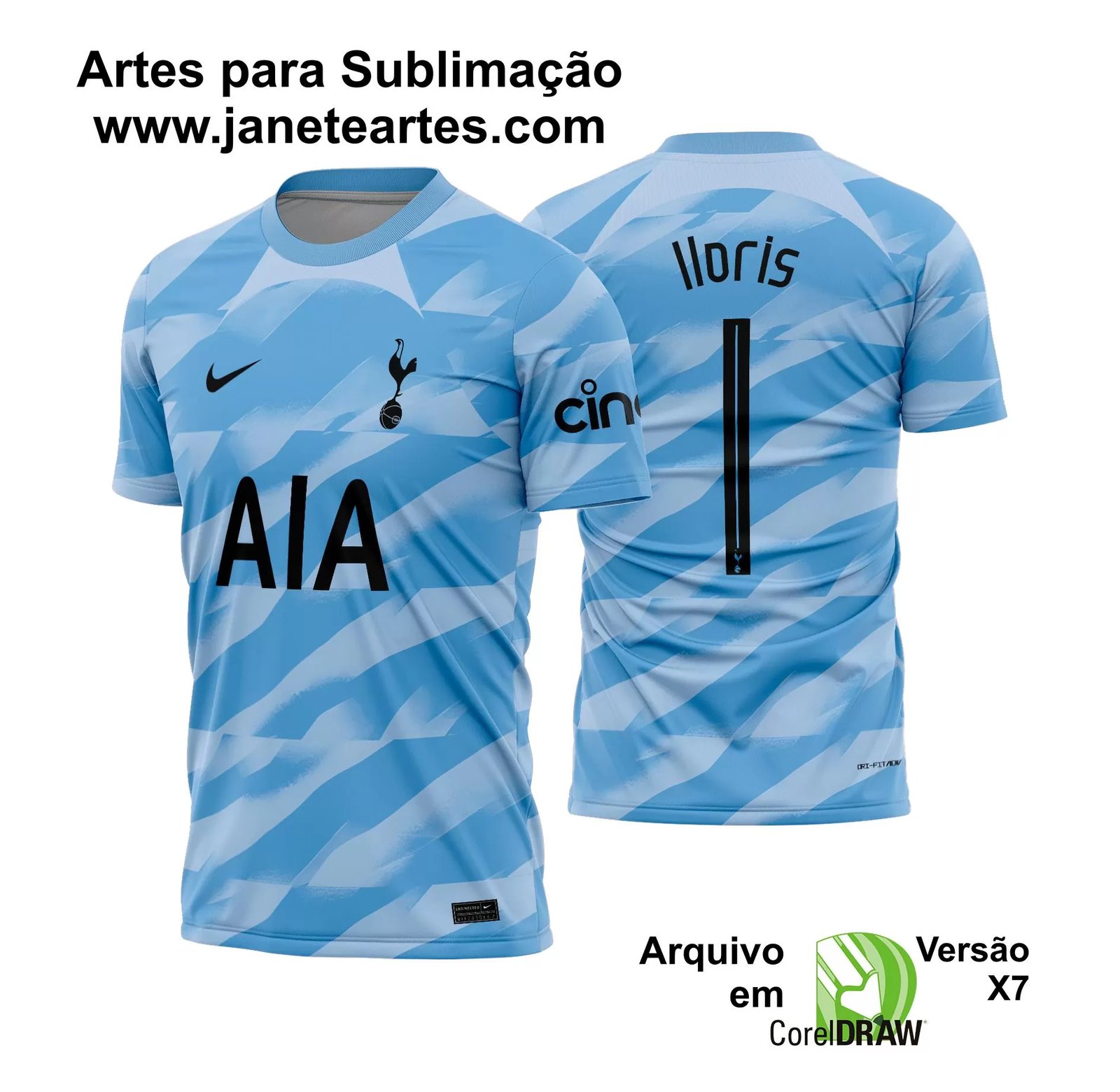 Arte Vetor Camisa de Time Tottenham Goleiro 2024