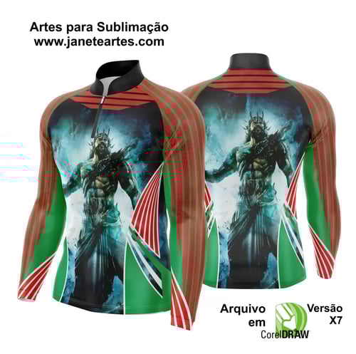 Arte Template Camisa De Pesca Esportiva