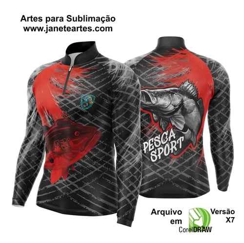 Arte Camisa Pesca Fishing Esportiva
