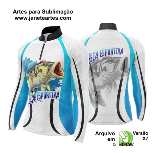 Arte Camisa Pesca Fishing Esportiva