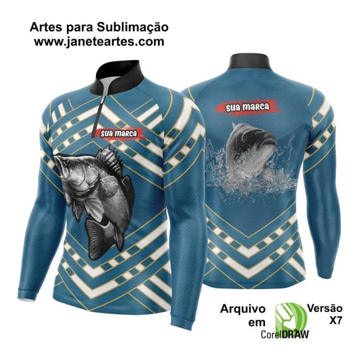 Arte Camisa Pesca Fishing Esportiva
