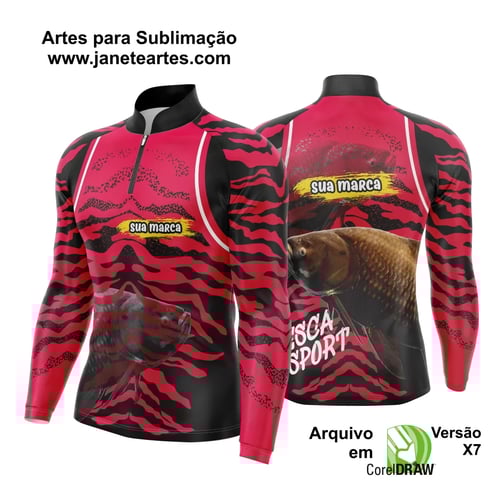Arte Camisa Pesca Fishing Esportiva