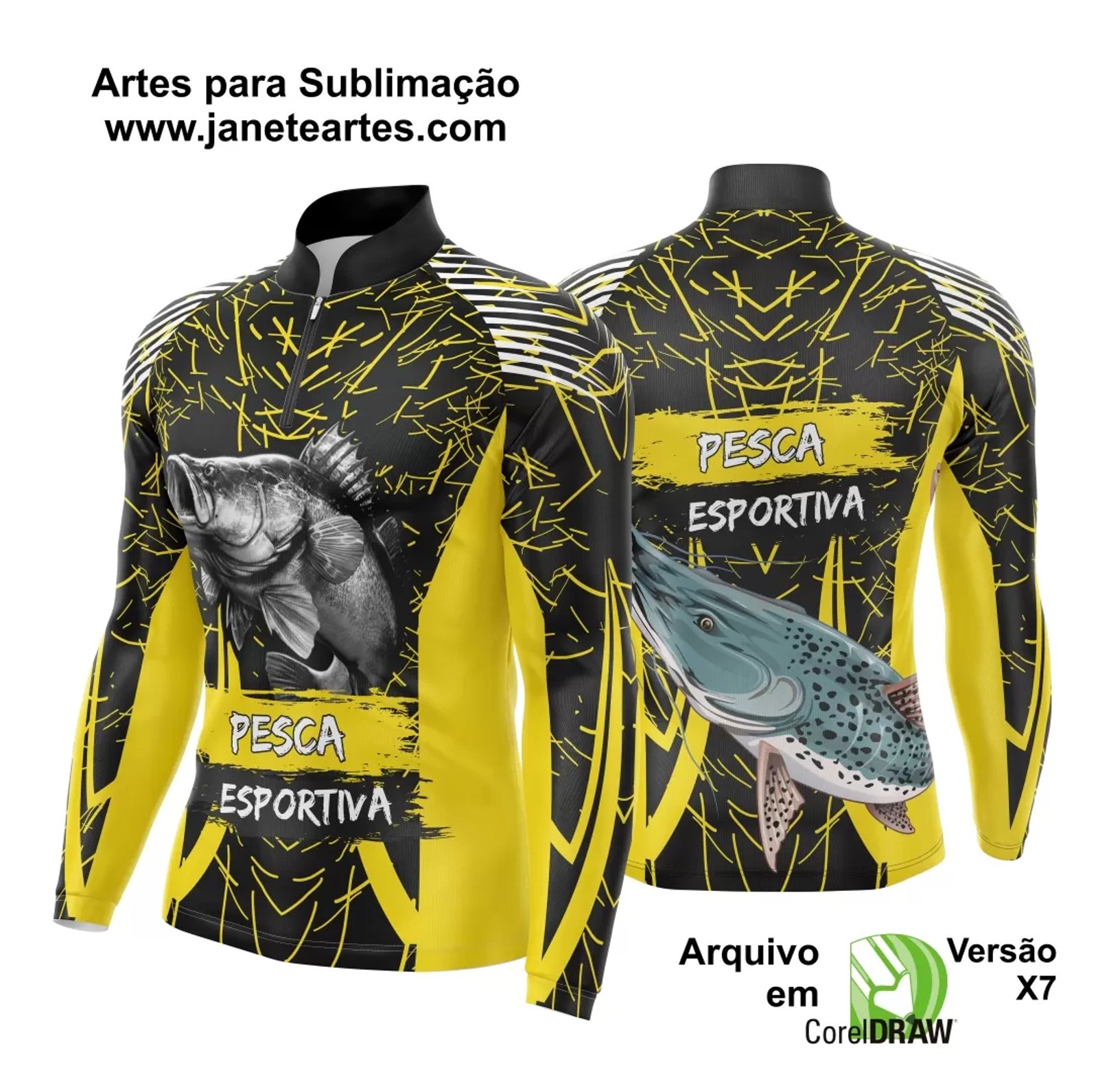 Arte Camisa Pesca Fishing Esportiva
