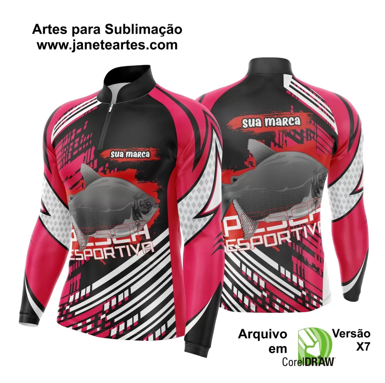 Arte Camisa Pesca Fishing Esportiva