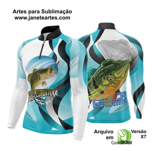 Arte Camisa Pesca Fishing Esportiva