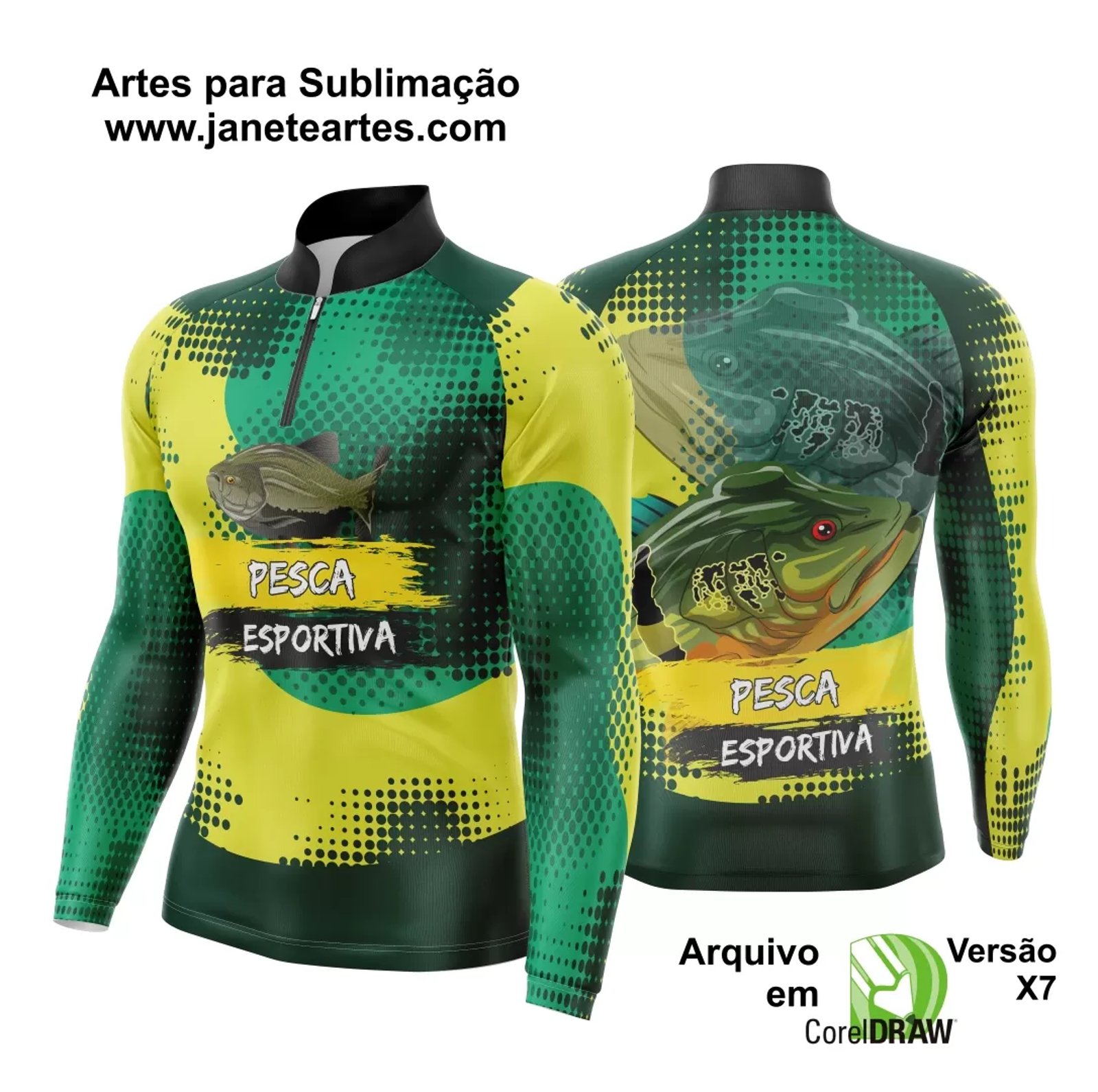 Arte Camisa Pesca Fishing Esportiva