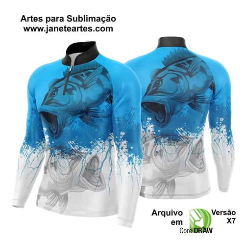 Arte Camisa Pesca Fishing Esportiva