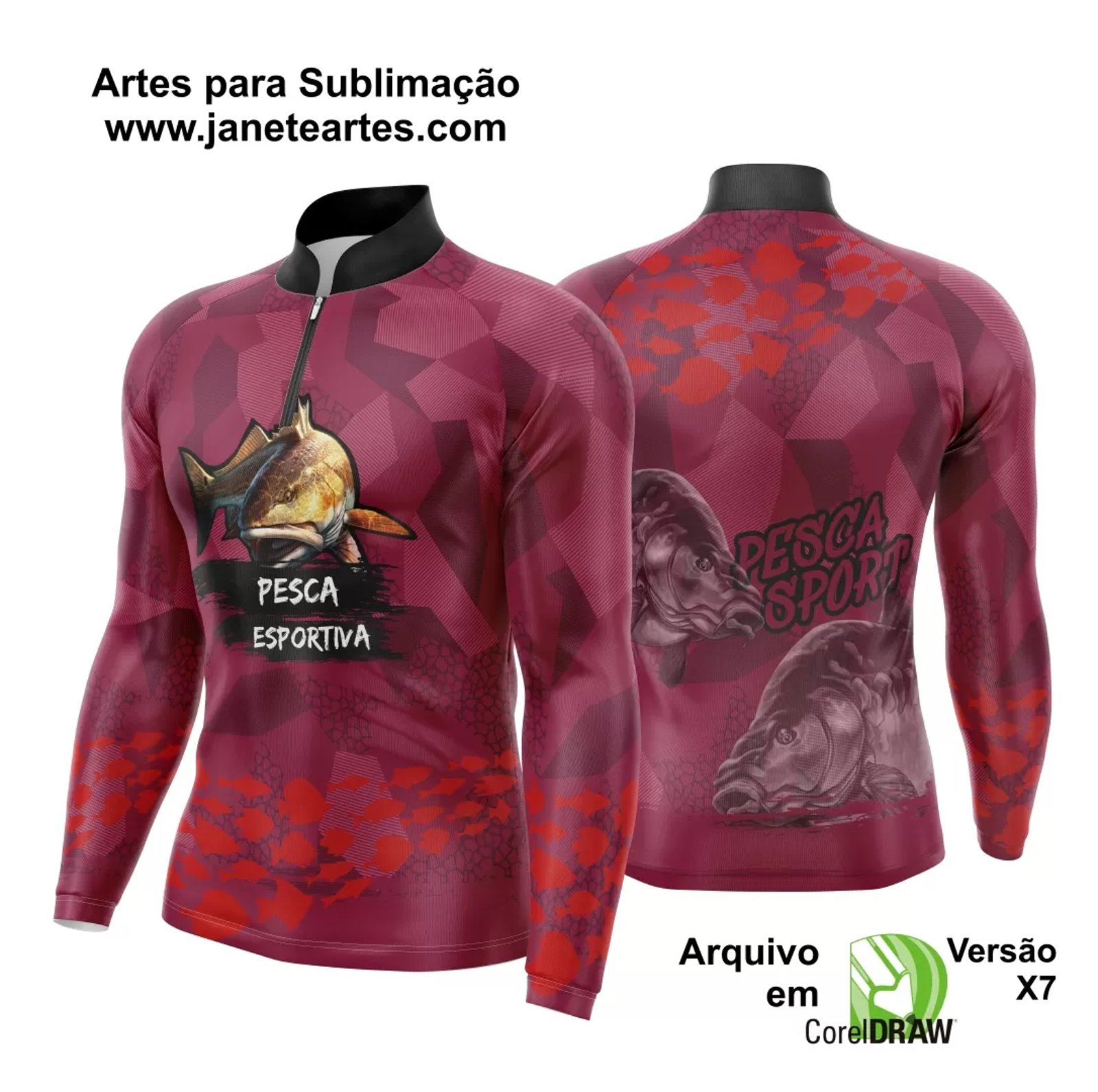 Arte Camisa Pesca Fishing Esportiva