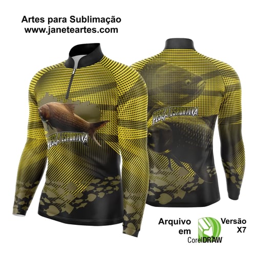 Arte Camisa Pesca Fishing Esportiva