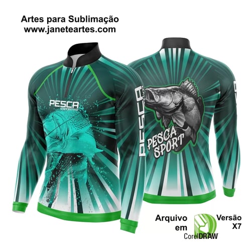 Arte Camisa Pesca Fishing Esportiva