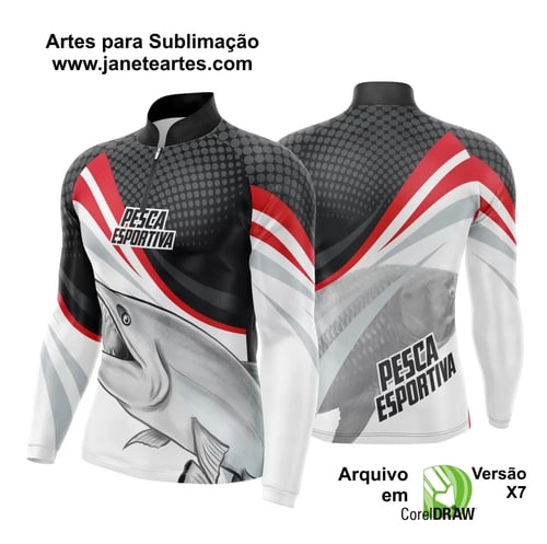 Arte Camisa Pesca Fishing Esportiva