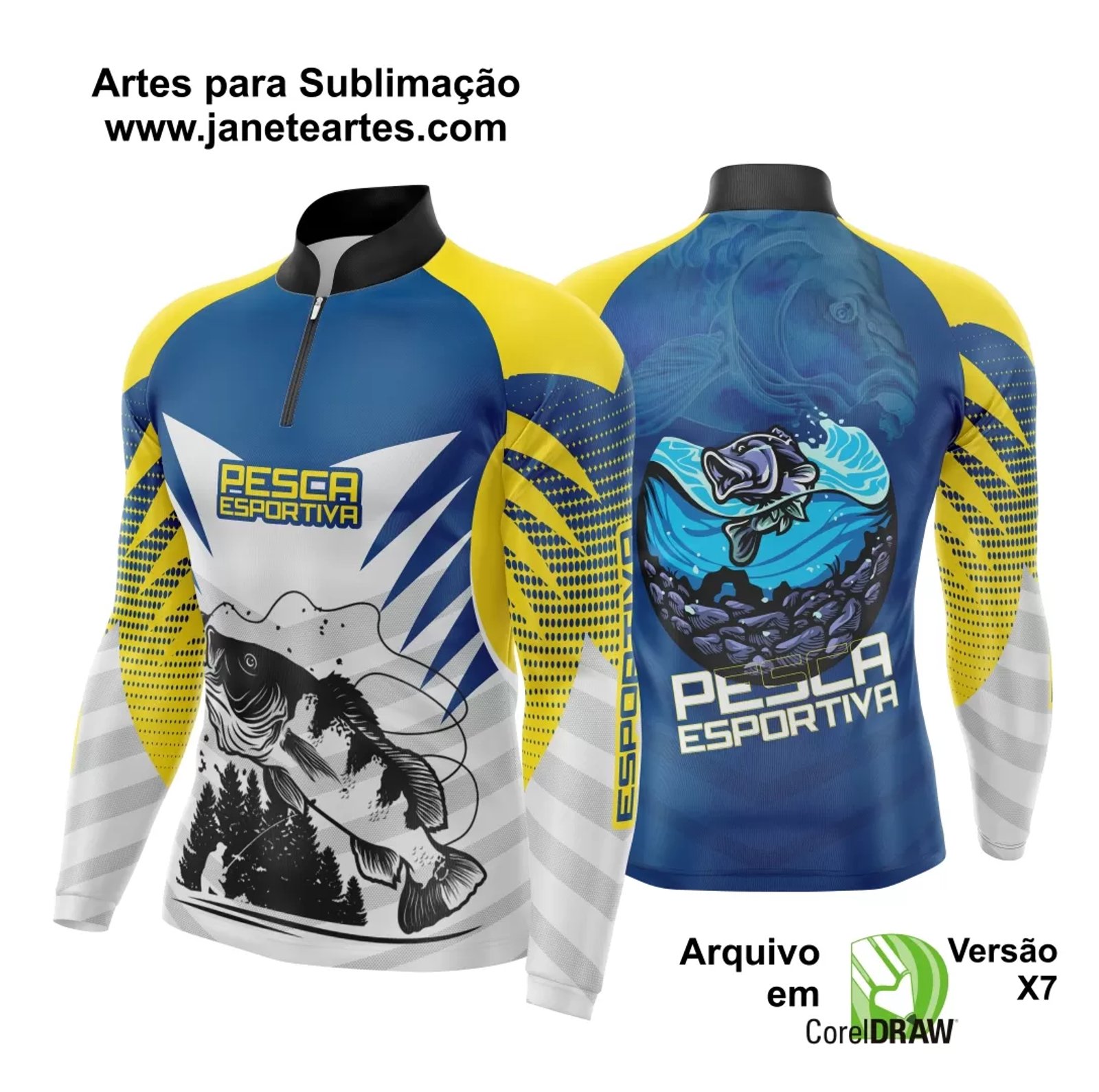 Arte Camisa Pesca Fishing Esportiva