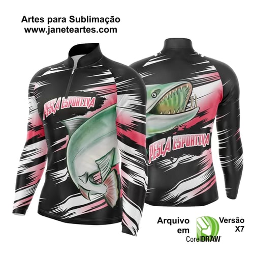 Arte Camisa Pesca Fishing Esportiva