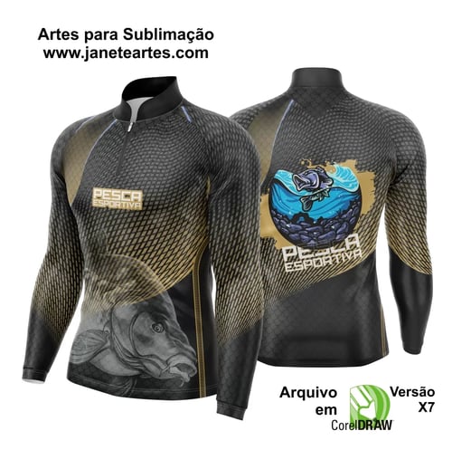Arte Camisa Pesca Fishing Esportiva