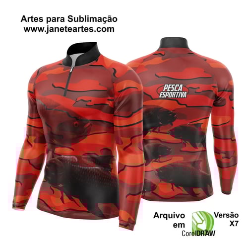 Arte Camisa Pesca Fishing Esportiva