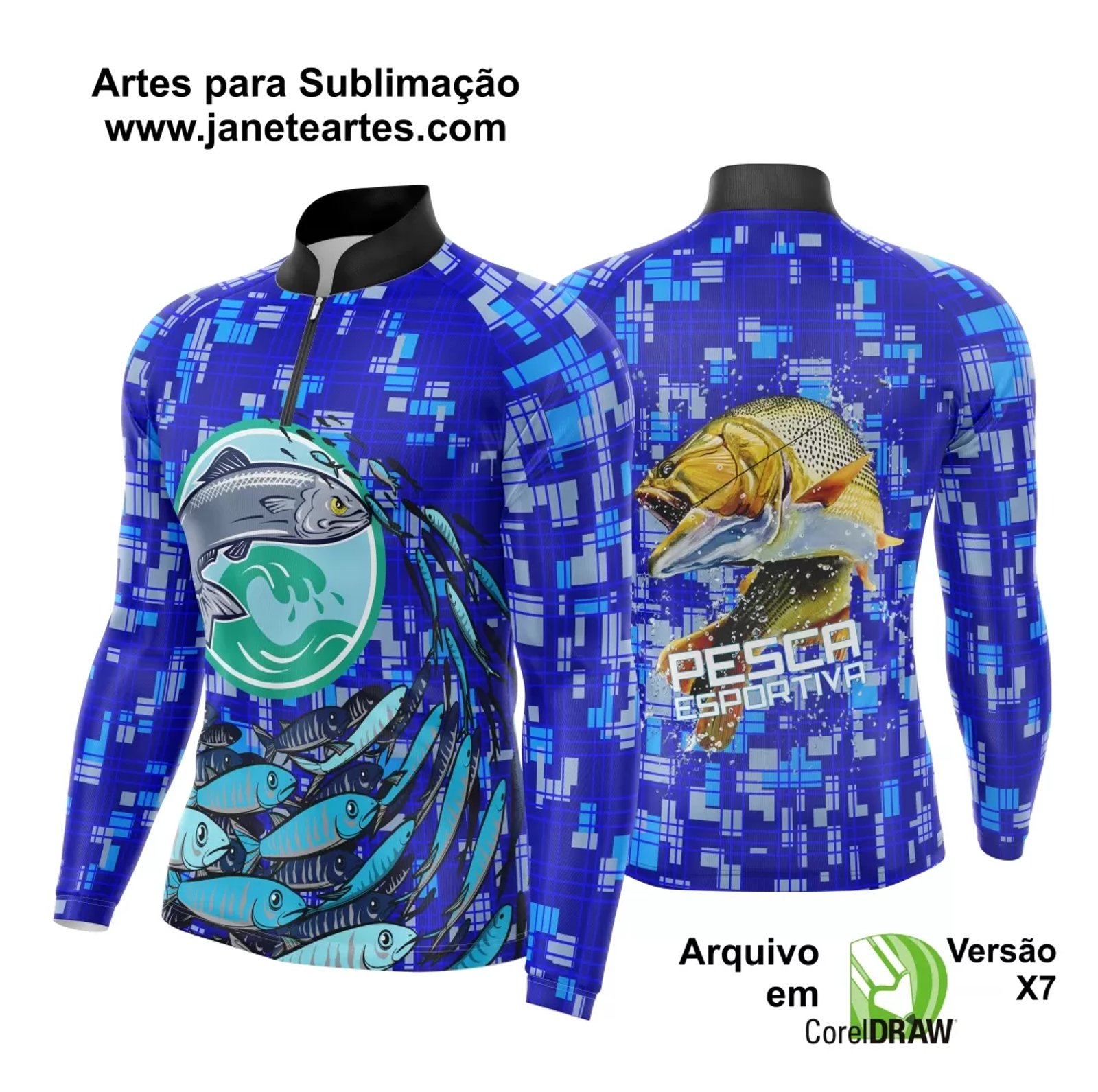 Arte Camisa Pesca Fishing Esportiva