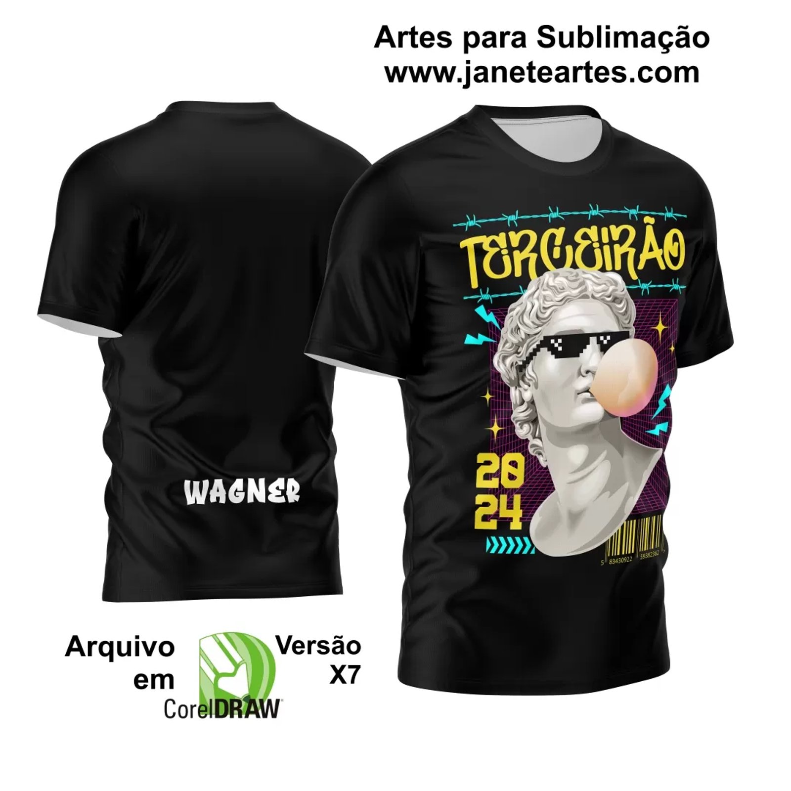Camisa Terceirão 2024 - Arte Vetor