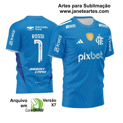 Arte Vetor Camisa Flamengo Goleiro 2023 - 2024 Arte Vetor Camisa Flamengo Goleiro 2023 - 2024