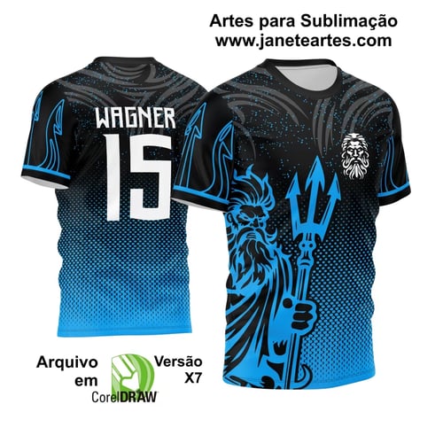 Arte Vetor Camisa InterClasse 2024 Poseidon