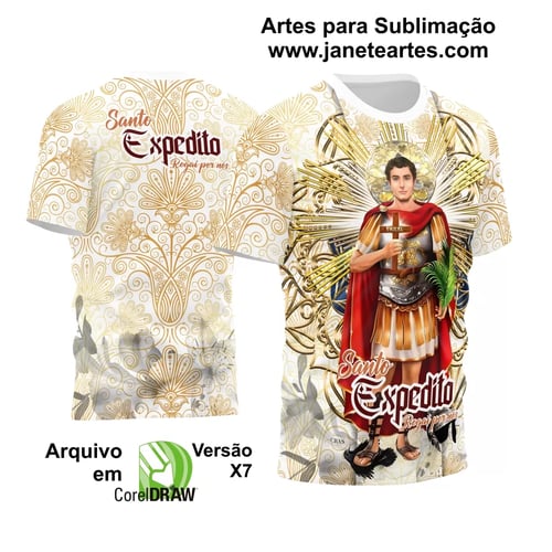 Arte Camisa Vetor Religião 2024 - Santo Expedito