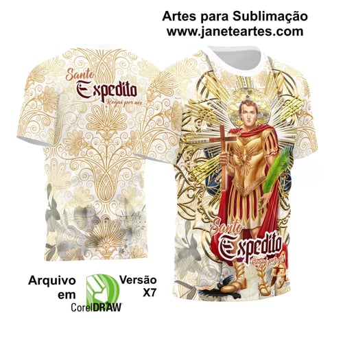 Arte Camisa Vetor Religião 2024 - Santo Expedito