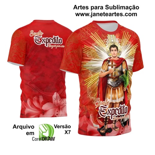 Arte Camisa Vetor Religião 2024 - Santo Expedito