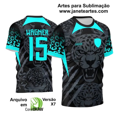 Arte Vetor Camisa InterClasse 2024 Onça