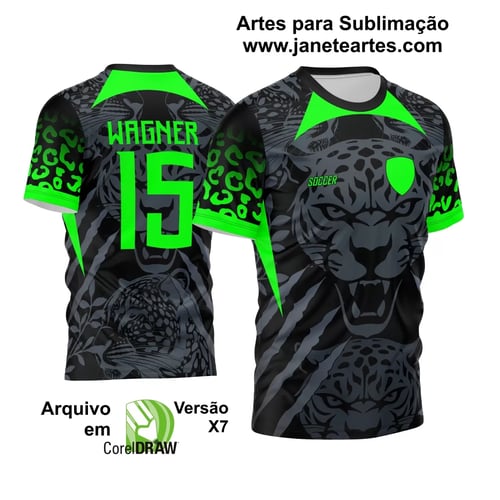 Arte Vetor Camisa InterClasse 2024 Onça